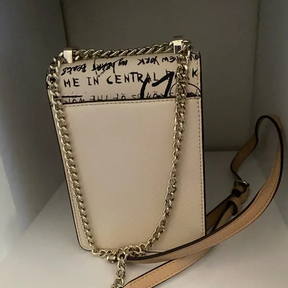 Dkny Elissa North SouthCrossbody Bag in Cream - Picture 8 of 9